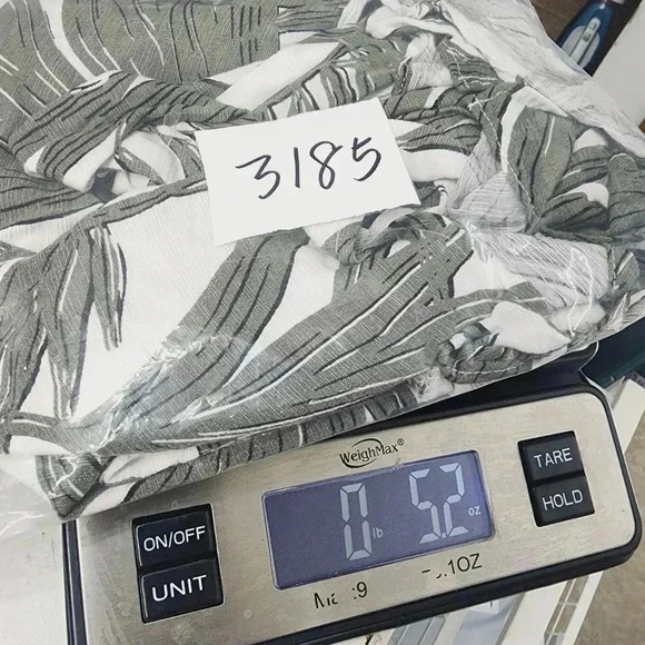 1. State leaves printed button up ruffle tied front tank top L - Picture 6 of 6